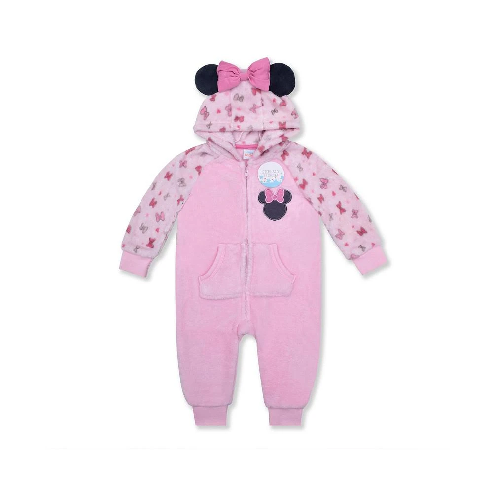 商品Disney|Baby Girls Minnie Mouse Wubby Knit Coverall,价格¥74,第1张图片