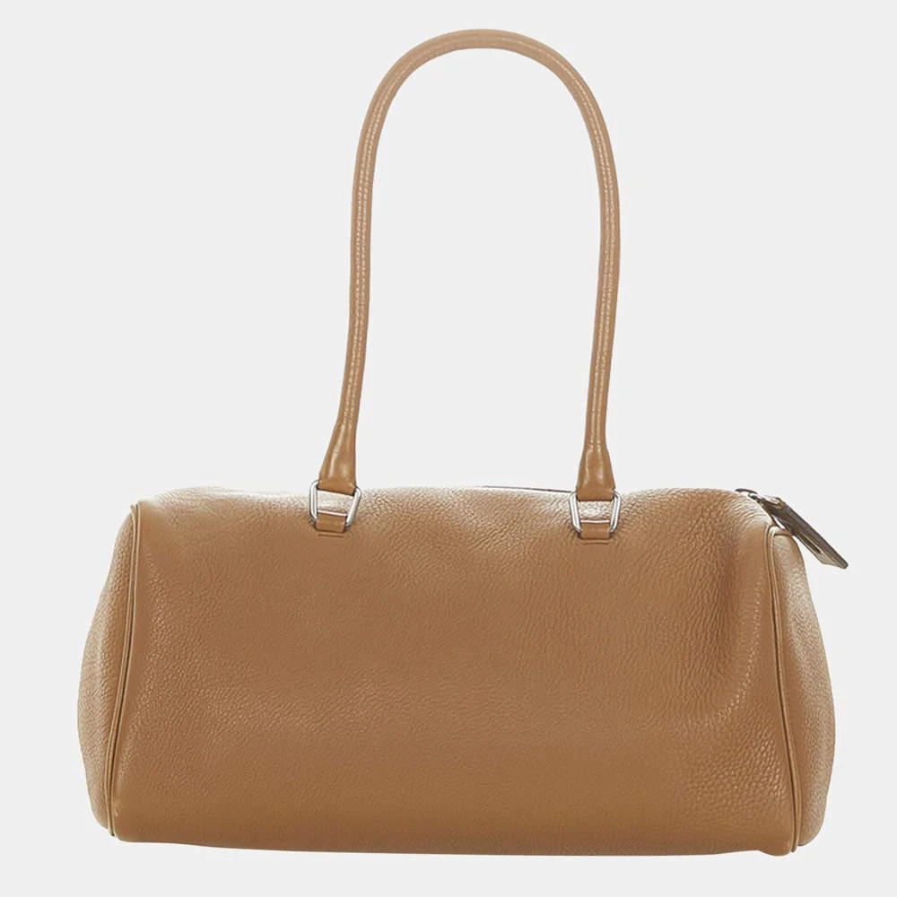 商品[二手商品] Prada|Prada Brown/Beige Vitello Daino Boston Bag,价格¥3008,第3张图片详细描述