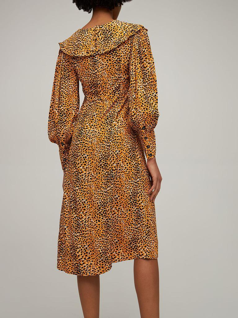 商品Ganni|Printed Viscose Crêpe Midi Dress,价格¥1199,第4张图片详细描述