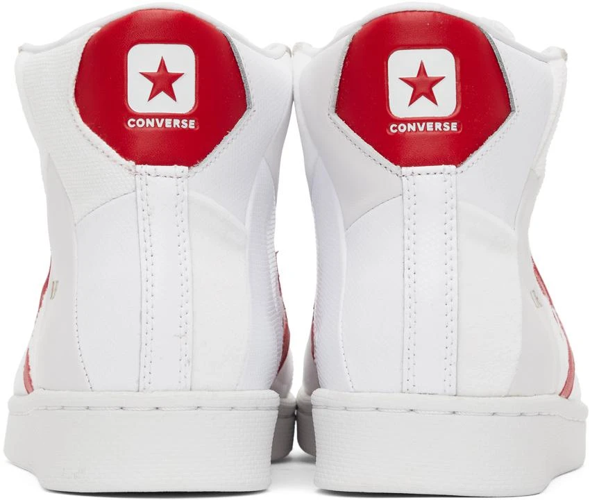 商品Converse|White & Red Pro Leather Parquet Court Sneakers,价格¥399,第4张图片详细描述