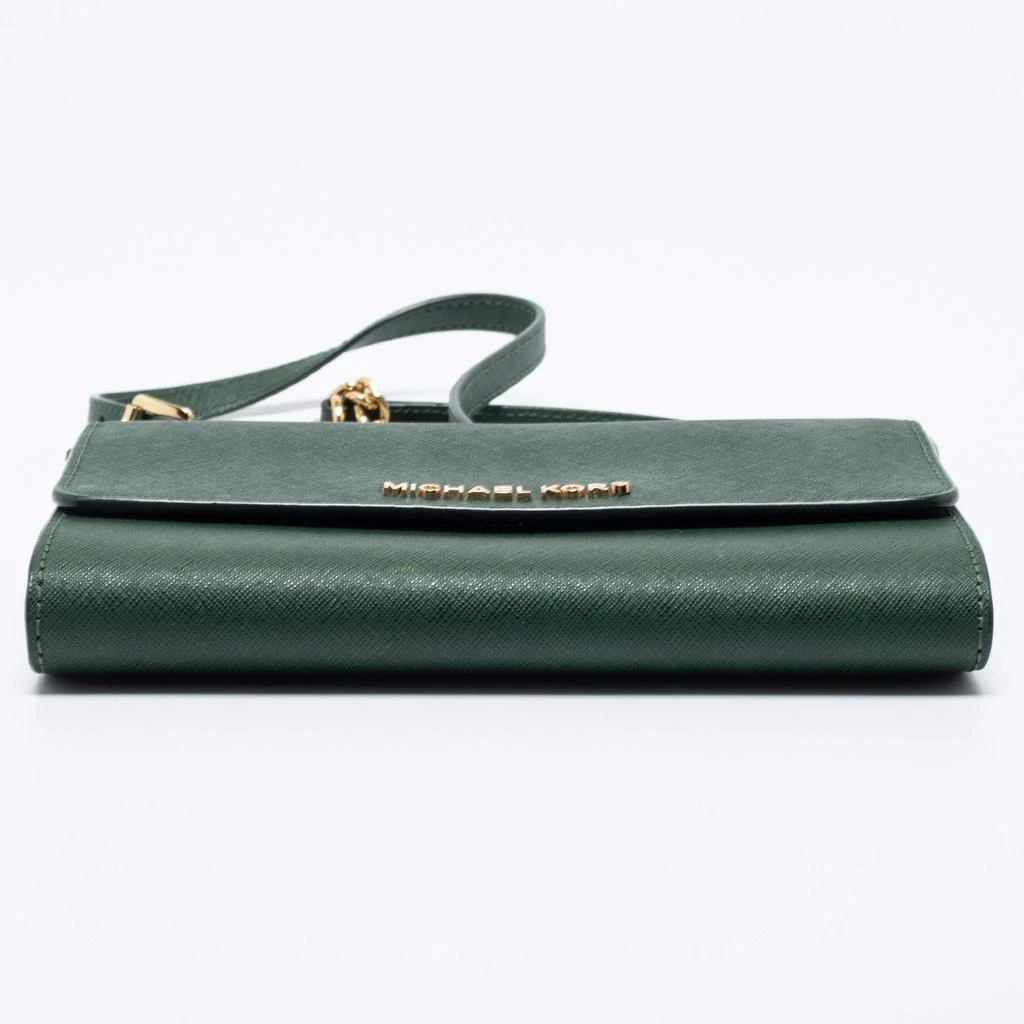 Michael Kors Green Leather Flap Crossbody Bag  商�品