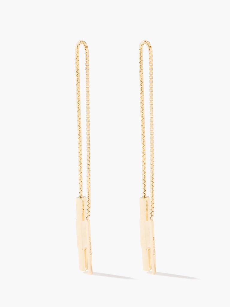 商品Gucci|Link to Love 18kt gold earrings,价格¥9106,第6张图片详细描述