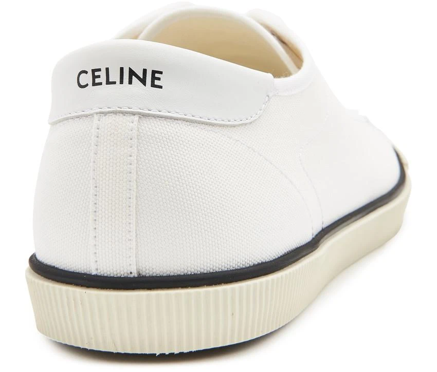 商品Celine|Blank 帆布和小牛皮低帮绑带运动鞋,价格¥4118,第1张图片