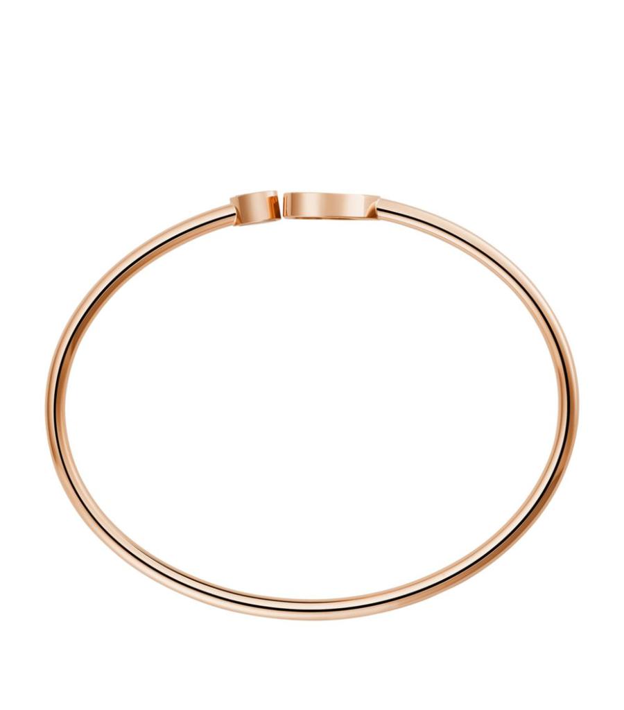 Rose Gold and Diamond Happy Hearts Bangle商品第2张图片规格展示