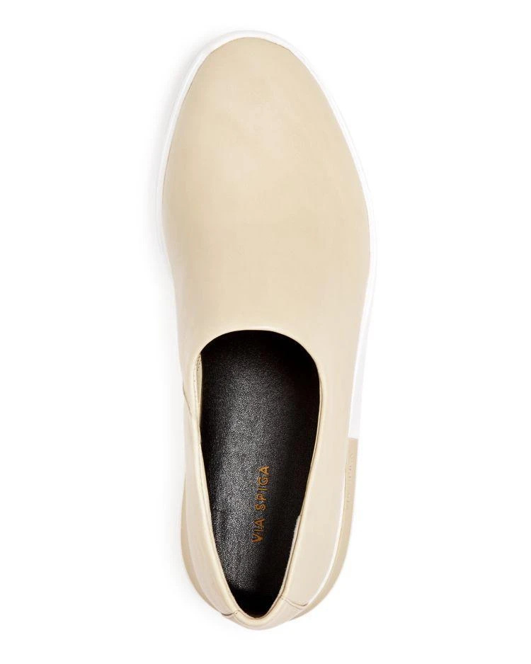 商品Via Spiga|Women's Malena Leather Round Toe Slip-On Sneakers ,价格¥620,第3张图片详细描述