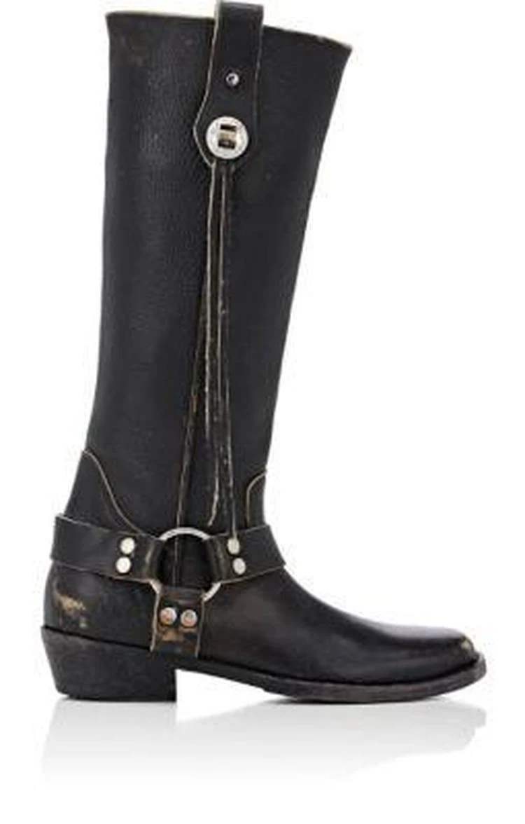 商品Balenciaga|Leather Western Knee Boots,价格¥4902,第1张图片