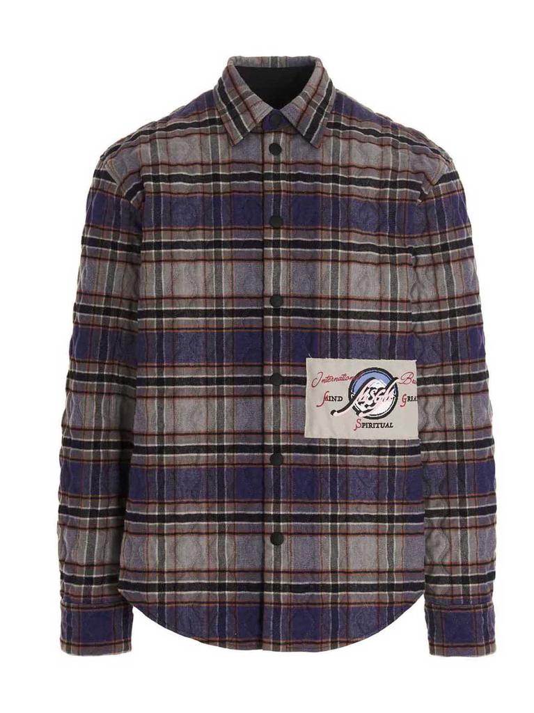 MSGM All Over Check Overshirt商品第1张图片规格展示