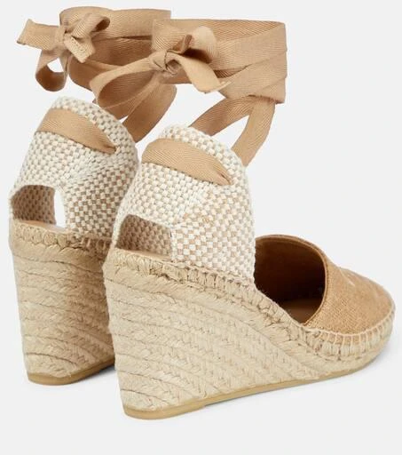 商品Prada|Logo wedge espadrilles,价格¥6644,第3张图片详细描述