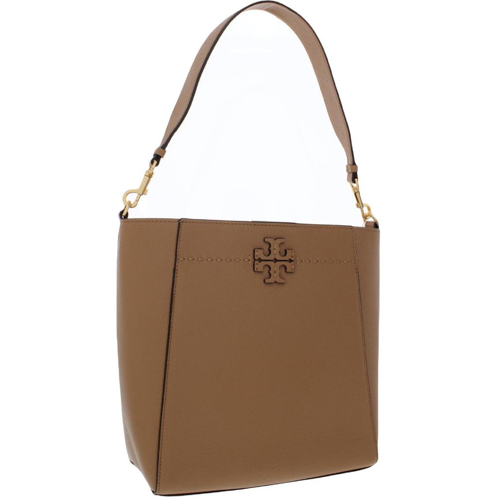 Tory Burch McGraw Women's Leather Logo Bucket Hobo Handbag商品第7张图片规格展示