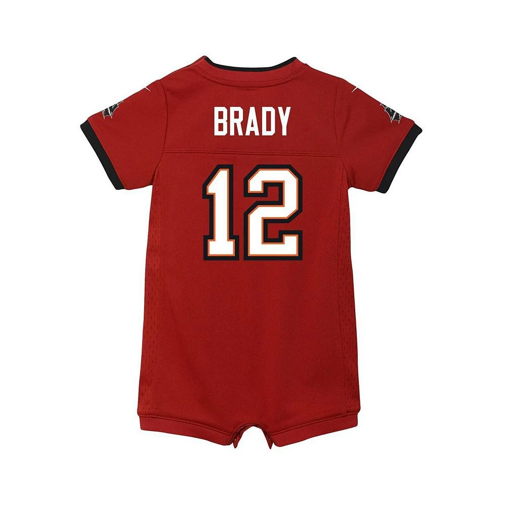 商品NIKE|Boys and Girls Newborn and Infant Tom Brady Red Tampa Bay Buccaneers Game Romper Jersey,价格¥298,第2张图片详细描述