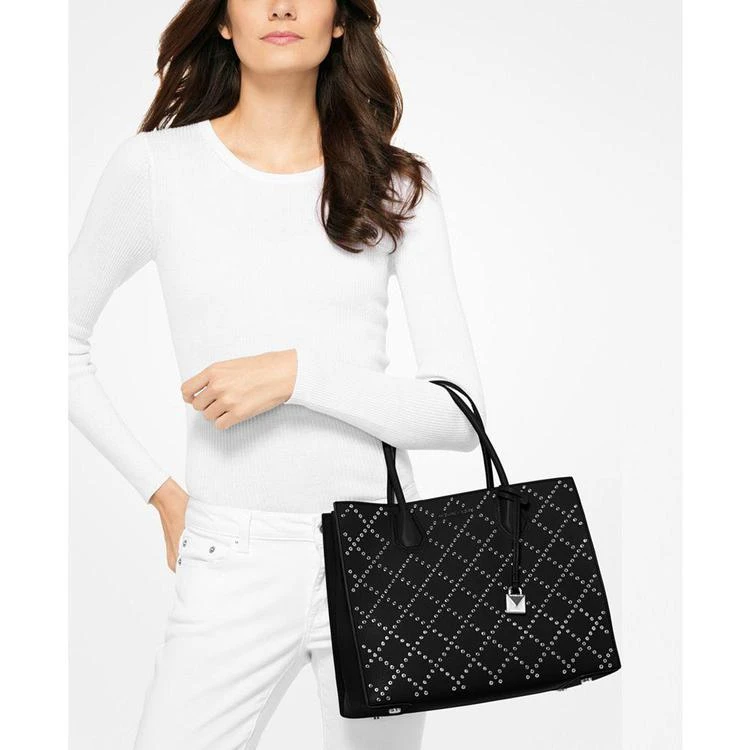 商品Michael Kors|Mercer 铆钉大号手提单肩包,价格¥1103,第2张图片详细描述