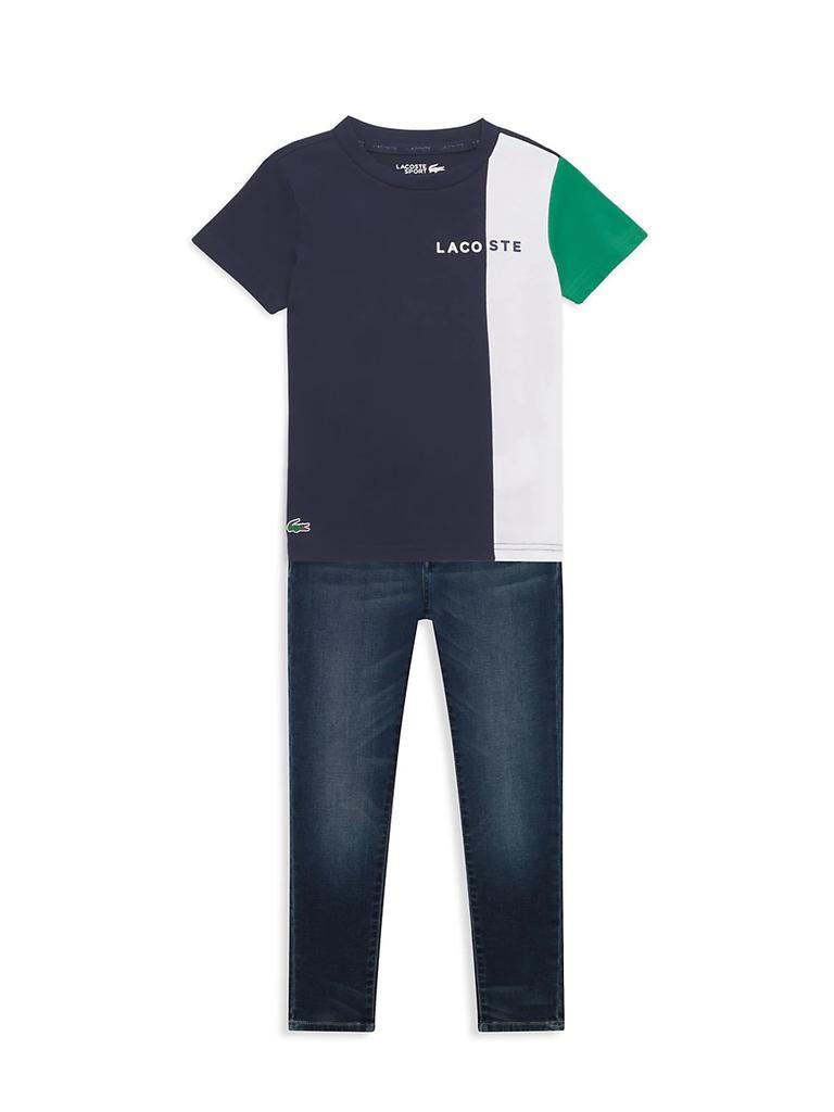 商品Lacoste|Little Boy's & Boy's Colorblocked T-Shirt,价格¥296,第4张图片详细描述