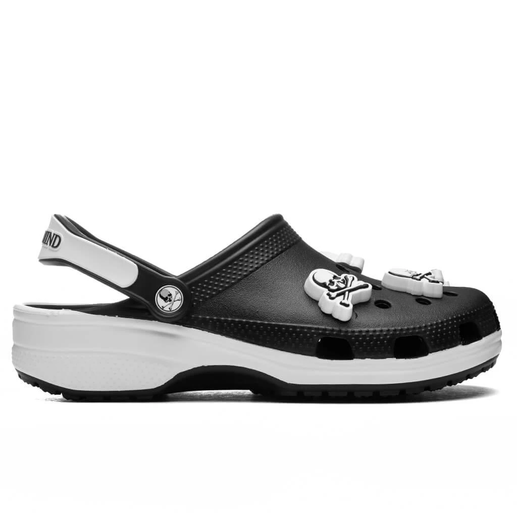 商品Mastermind|Mastermind Japan x Crocs Classic Clog - Black/White,价格¥525,第1张图片