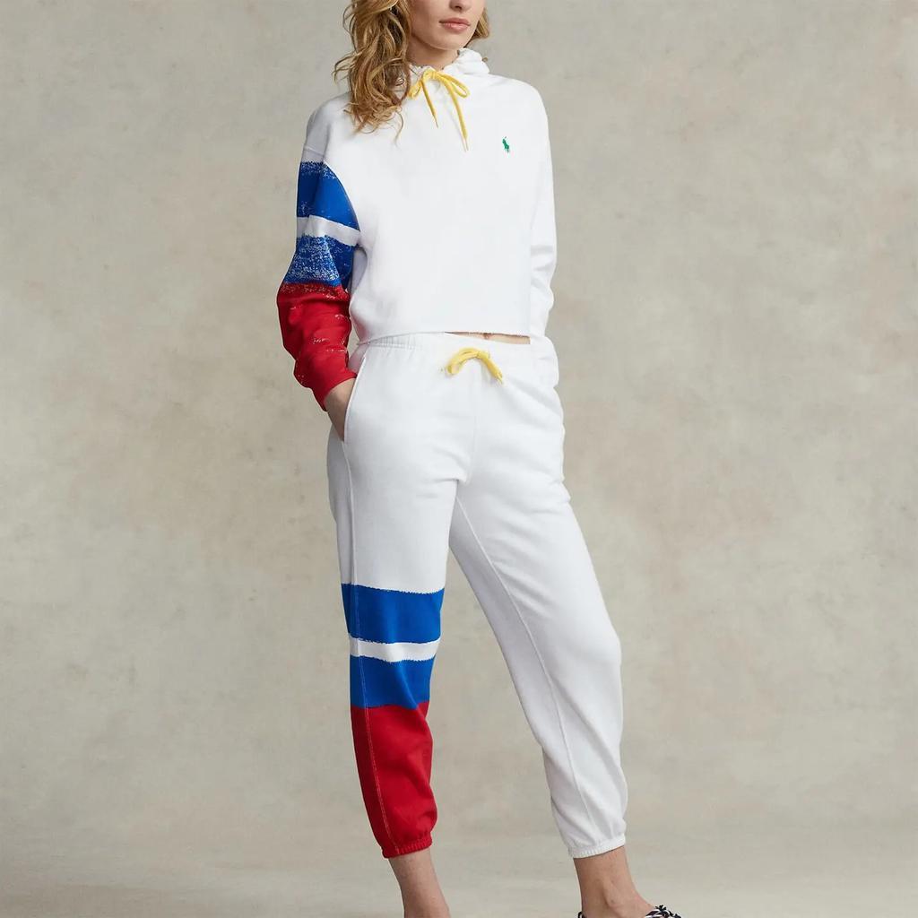 商品Ralph Lauren|Polo Ralph Lauren Women's Ng Po Pnt-Ankle-Athletic Sweatpants - White Multi,价格¥1051,第1张图片