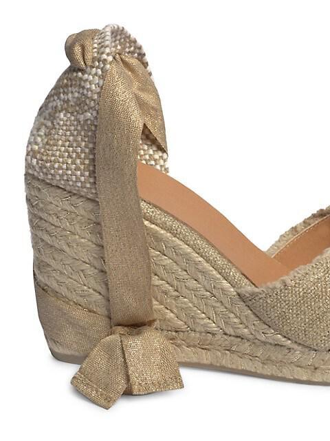 商品CASTAÑER|Bluma Linen Espadrille Wedge Sandals,价格¥1964,第5张图片详细描述