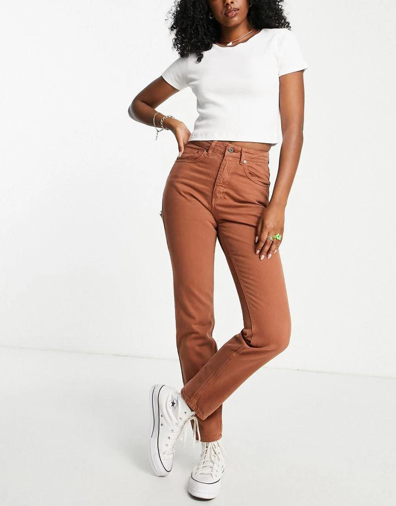 商品The Ragged Priest|The Ragged Priest high waisted mom jeans in brown,价格¥79,第4张图片详细描述