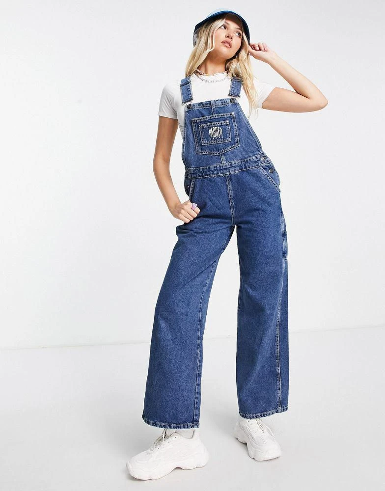 商品The Ragged Priest|The Ragged Priest relaxed straight leg retro dungarees in blue denim,价格¥774,第4张图片详细描述