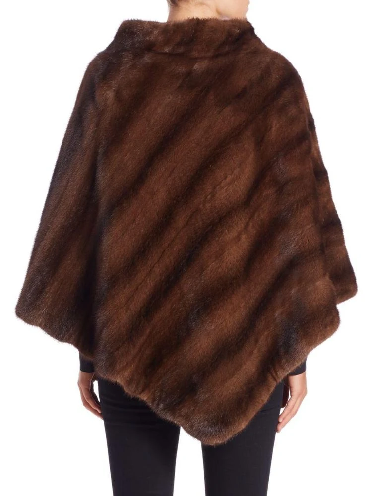 商品Zandra Rhodes|Asymmetrical Mink Poncho,价格¥33700,第2张图片详细描述