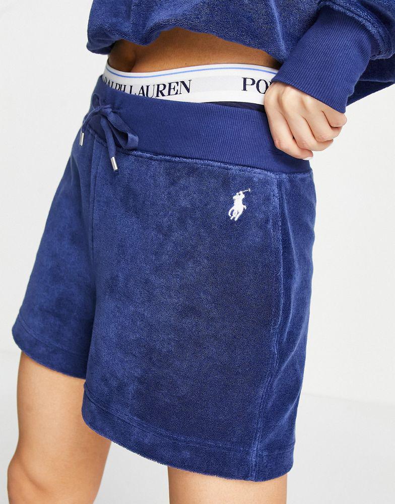 Polo Ralph Lauren co-ord terry toweling short in navy商品第2张图片规格展示