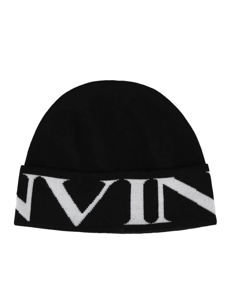 商品Lanvin|Folded Logo Wool Beanie,价格¥911,第2张图片详细描述