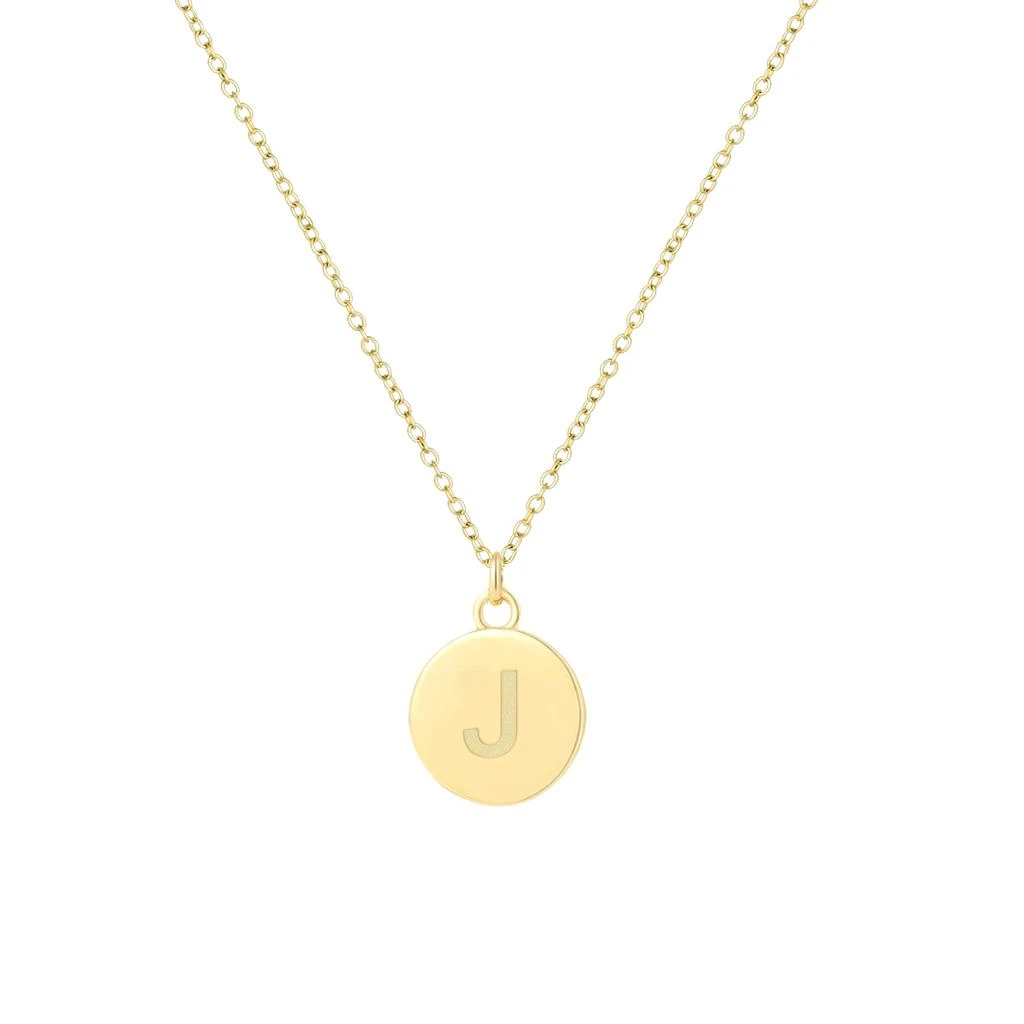 商品Savvy Cie Jewels|18K GOLD VERMEIL OVER STERLING SILVER ROUND INITIAL PENDANT W/ CHAIN,价格¥147,第4张图片详细描述