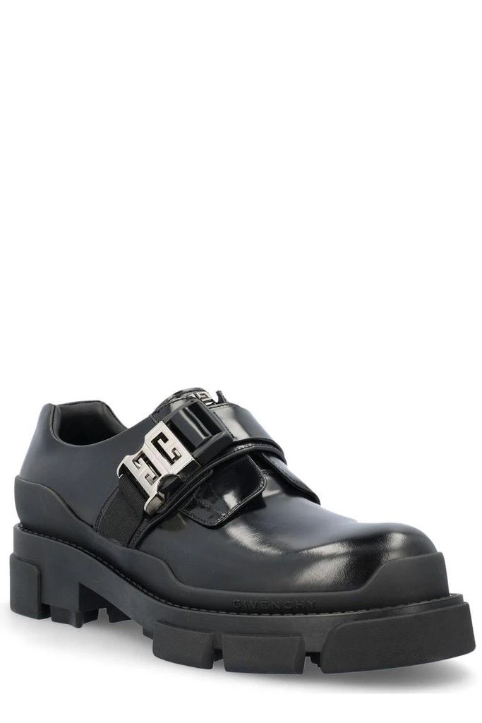 商品Givenchy|Givenchy 4g Clip Buckle Derby Shoes,价格¥7178,第2张图片详细描述