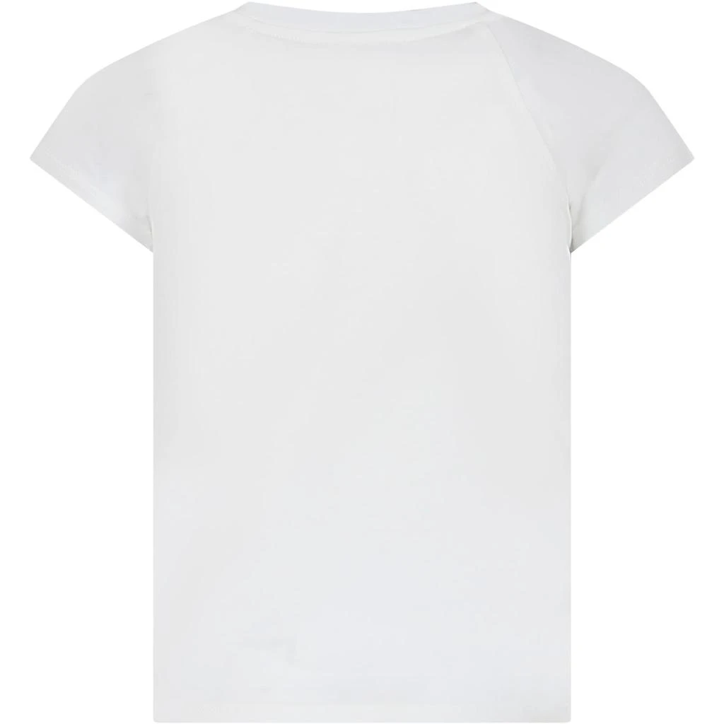 商品Bonpoint|White T-shirt For Girl With Embroidery,价格¥794,第2张图片详细描述