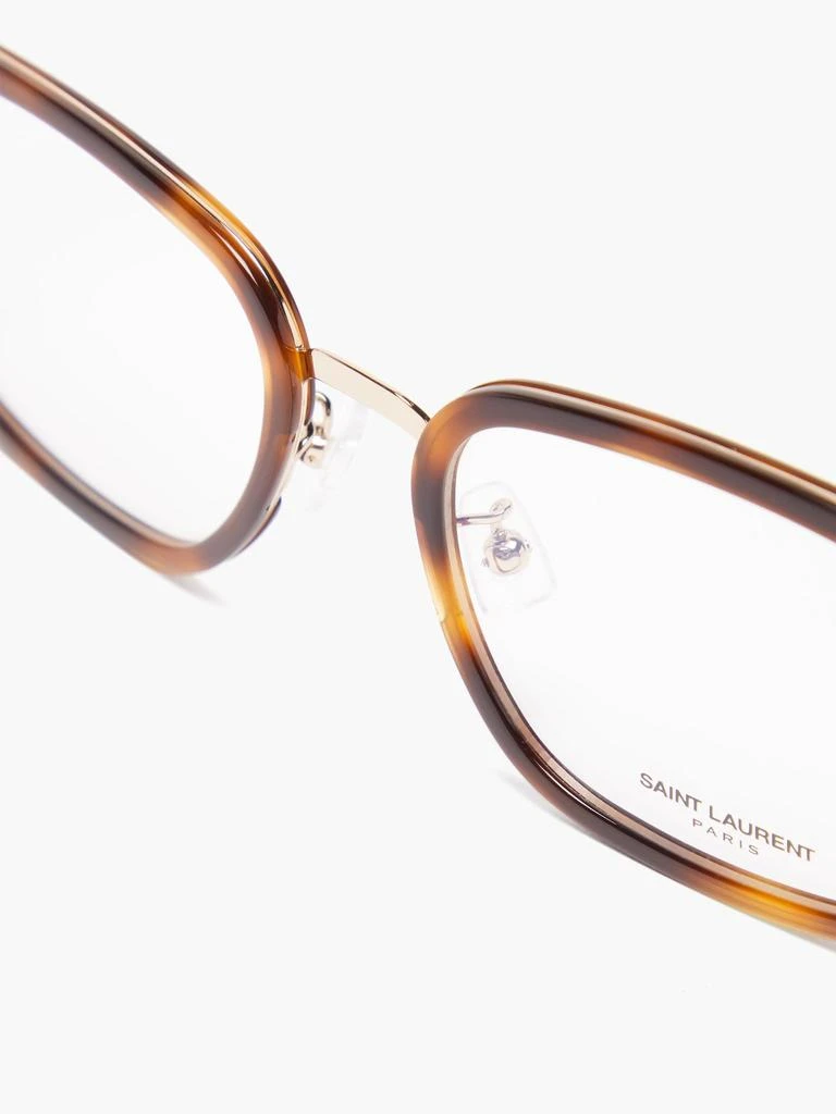商品Yves Saint Laurent|Square acetate and metal glasses,价格¥2920,第5张图片详细描述