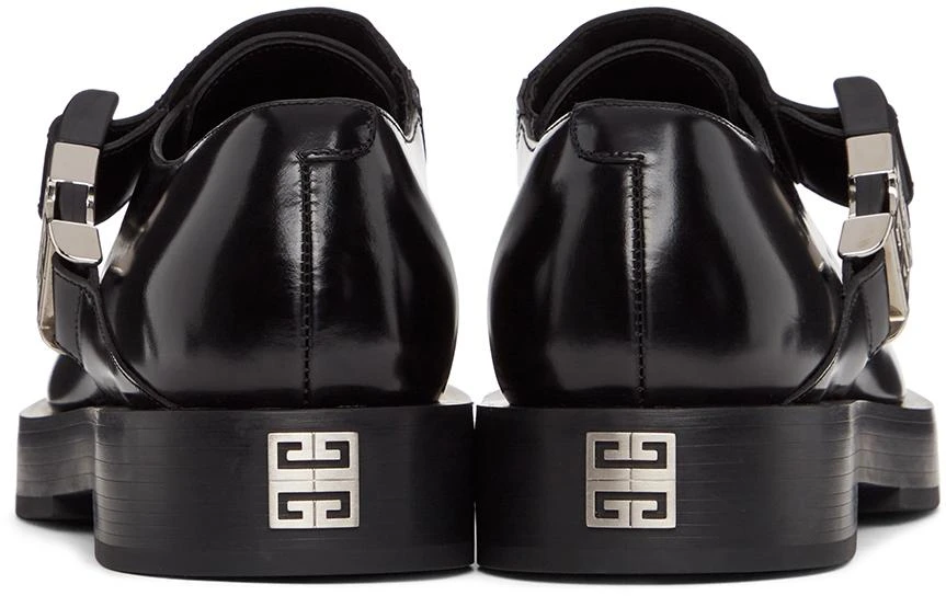 商品Givenchy|Black Squared Buckle Loafers,价格¥8231,第4张图片详细描述