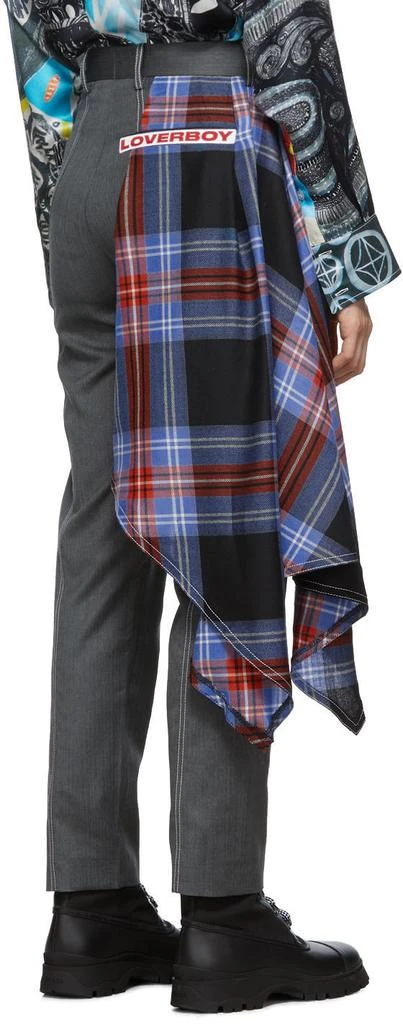 商品Charles Jeffrey Loverboy|Grey Draped Trousers,价格¥2183,第3张图片详细描述