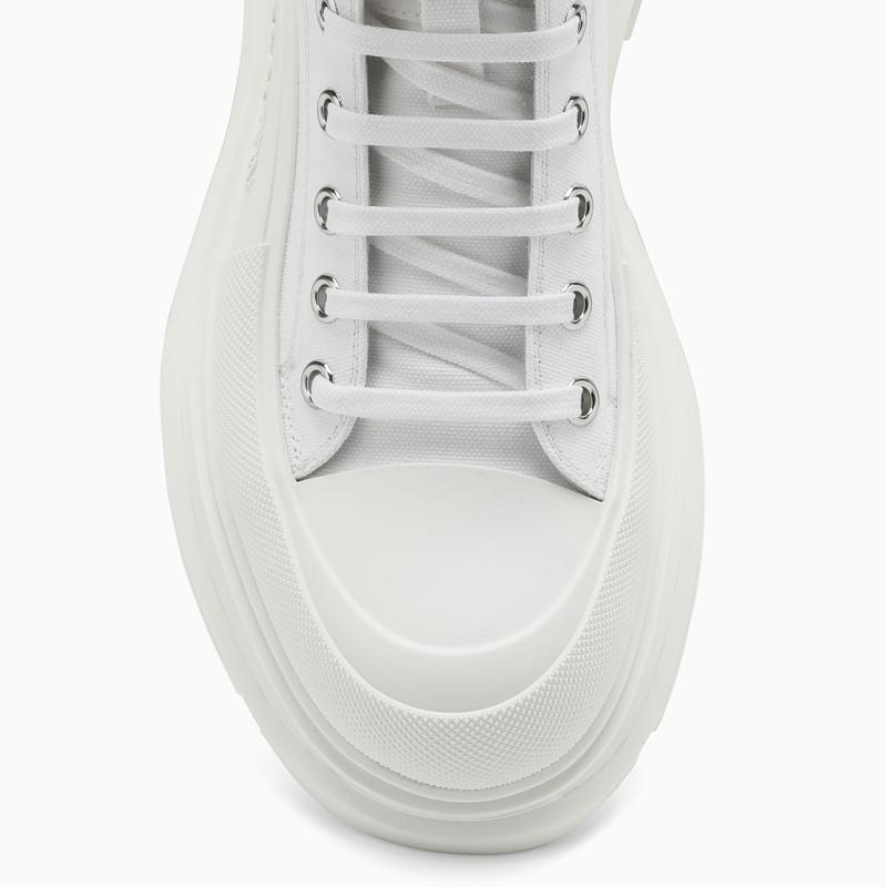 商品Alexander McQueen|White canvas Tread Slick boots,价格¥4429,第5张图片详细描述