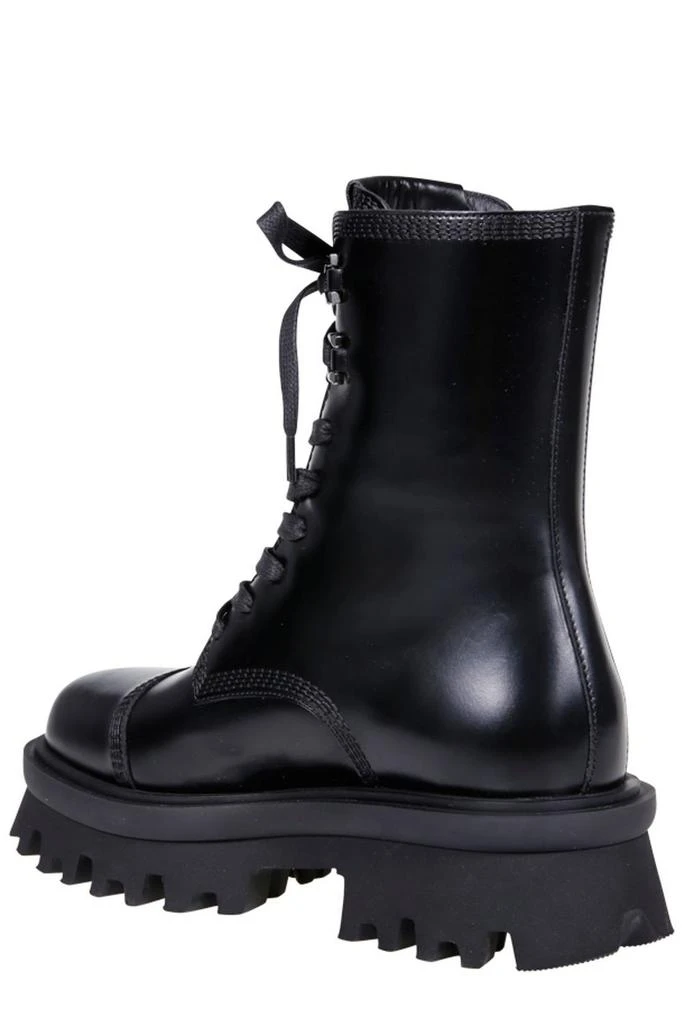 商品Salvatore Ferragamo|Ferragamo Chunky Lace-Up Combat Boots,价格¥3178,第3张图片详细描述