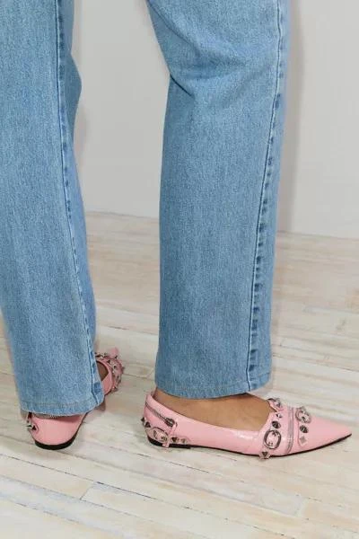 商品Jeffrey Campbell|Jeffrey Campbell Roxine Studded Flat,价格¥459,第1张图片