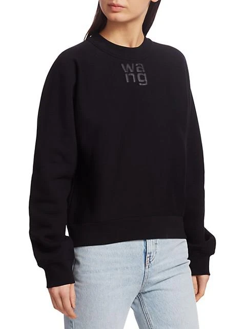 商品Alexander Wang|Logo Terry Crewneck Sweatshirt,价格¥1377,第4张图片详细描述