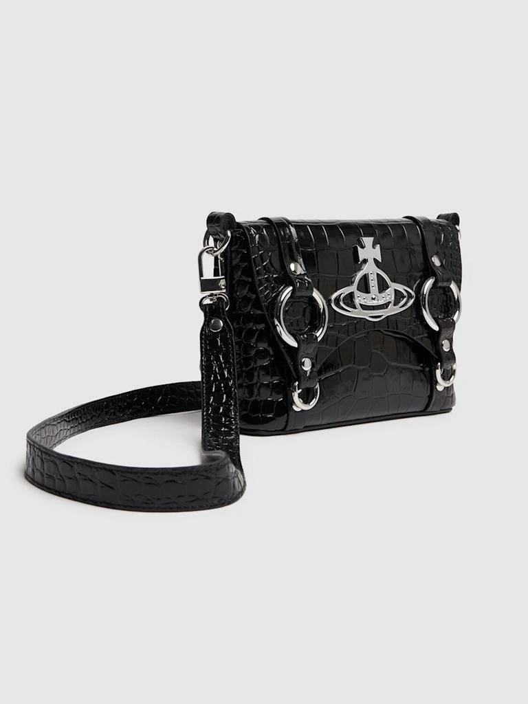 商品Vivienne Westwood|Kim鳄鱼压纹皮革斜挎包,价格¥5404,第3张图片详细描述