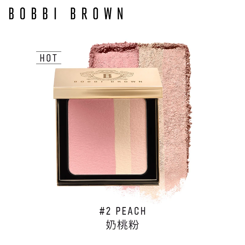 BOBBI BROWN 芭比波朗 盈亮三色腮红盘 6.6g 质地细腻 一抹融肤 宛若天生 商品