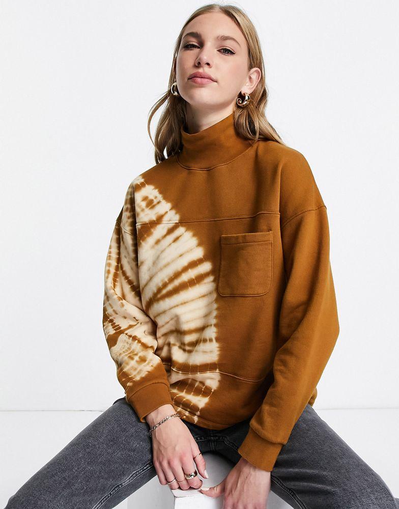 Madewell mock neck jumper in tan商品第2张图片规格展示