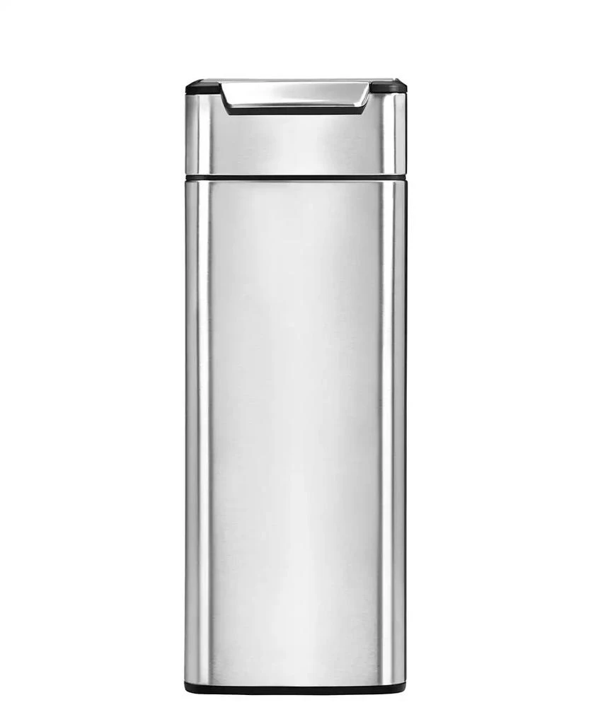 商品simplehuman|Brushed Stainless Steel 40 Liter Fingerprint Proof Slim Touch Bar Trash Can,价格¥1120,第2张图片详细描述