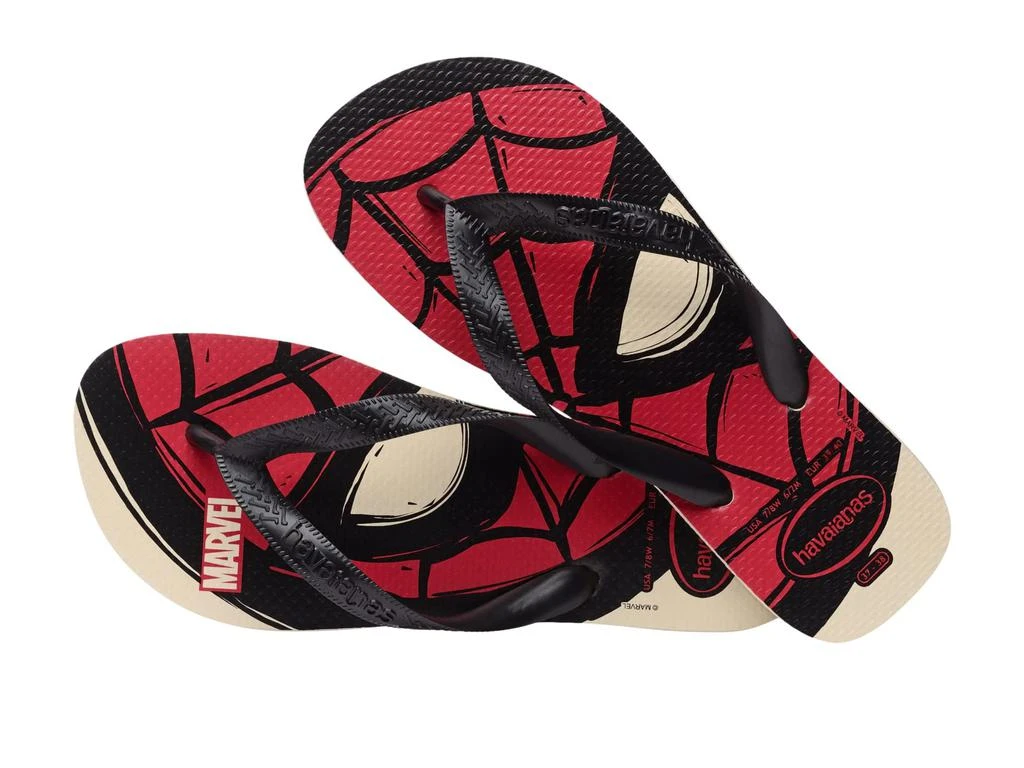 商品Havaianas|Top Marvel Logomania Flip Flop Sandal (Toddler/Little Kid/Big Kid),价格¥91,第4张图片详细描述