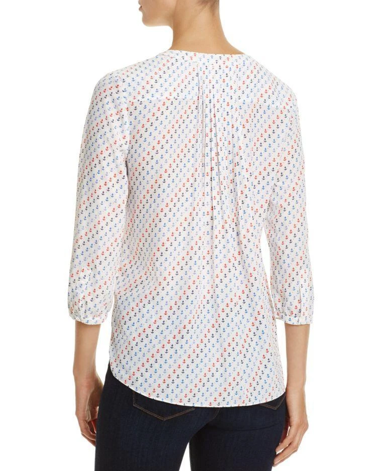 商品NYDJ|Anchor Print Pleat Back Blouse,价格¥494,第2张图片详细描述