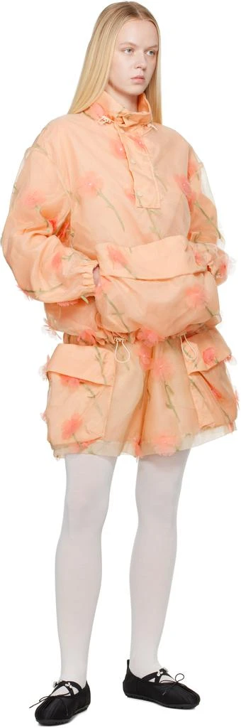 商品Simone Rocha|Pink Carnation Organza Cagoule Jacket,价格¥18117,第4张图片详细描述