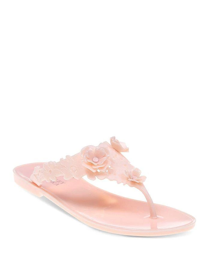 商品Badgley Mischka|Bali Floral Jelly Flip-Flops,价格¥740,第1张图片