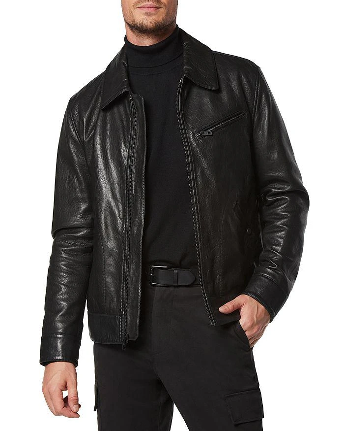 商品Andrew Marc|Overton Leather Trucker Jacket,价格¥4461,第1张图片