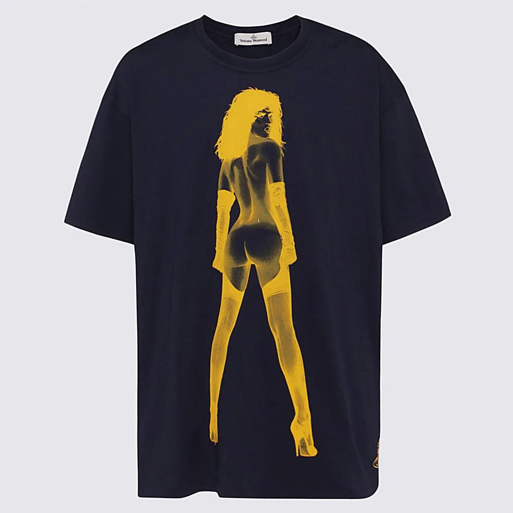 商品Vivienne Westwood|VIVIENNE WESTWOOD BLUE COTTON T-SHIRT,价格¥1137,第1张图片