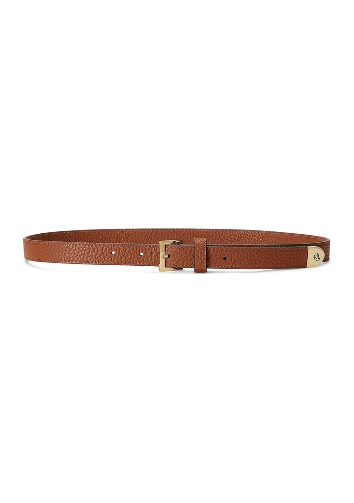 商品Ralph Lauren|Pebbled Leather Skinny Belt,价格¥343,第1张图片