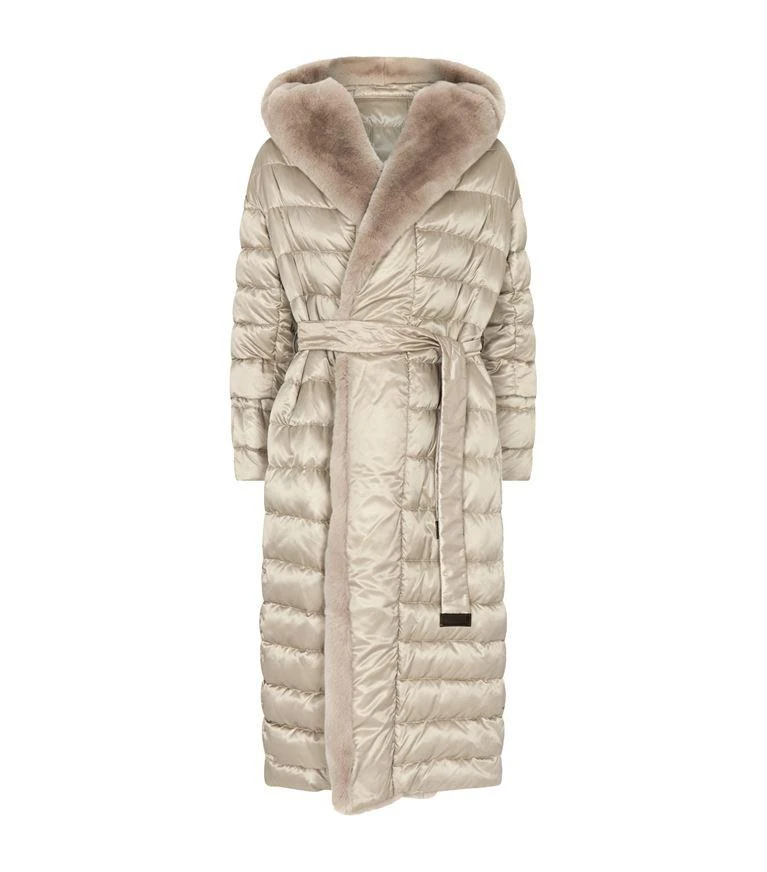 商品Max Mara|The Cube Rabbit Trim Quilted Coat,价格¥14836,第1张图片