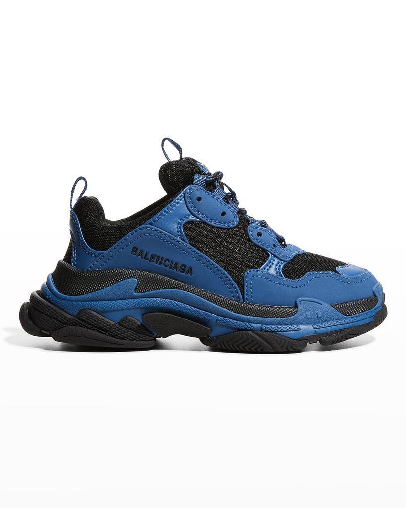 商品Balenciaga|Kid's Triple S Two-Tone Chunky Sneakers, Toddler/Kids,价格¥4284,第1张图片