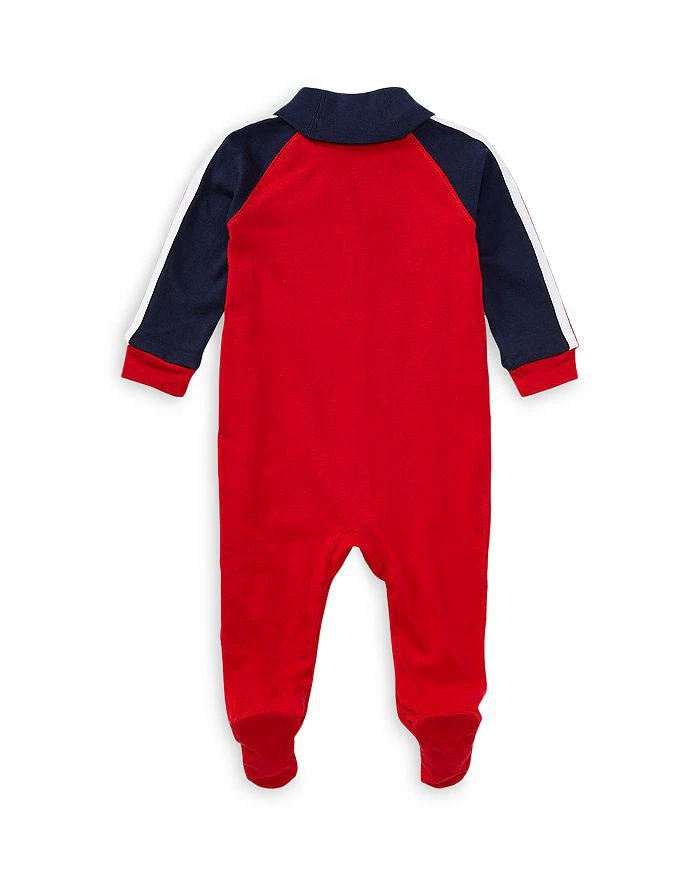 商品Ralph Lauren|Boys' Rugby Shawl Collar Footie - Baby,价格¥158,第2张图片详细描述