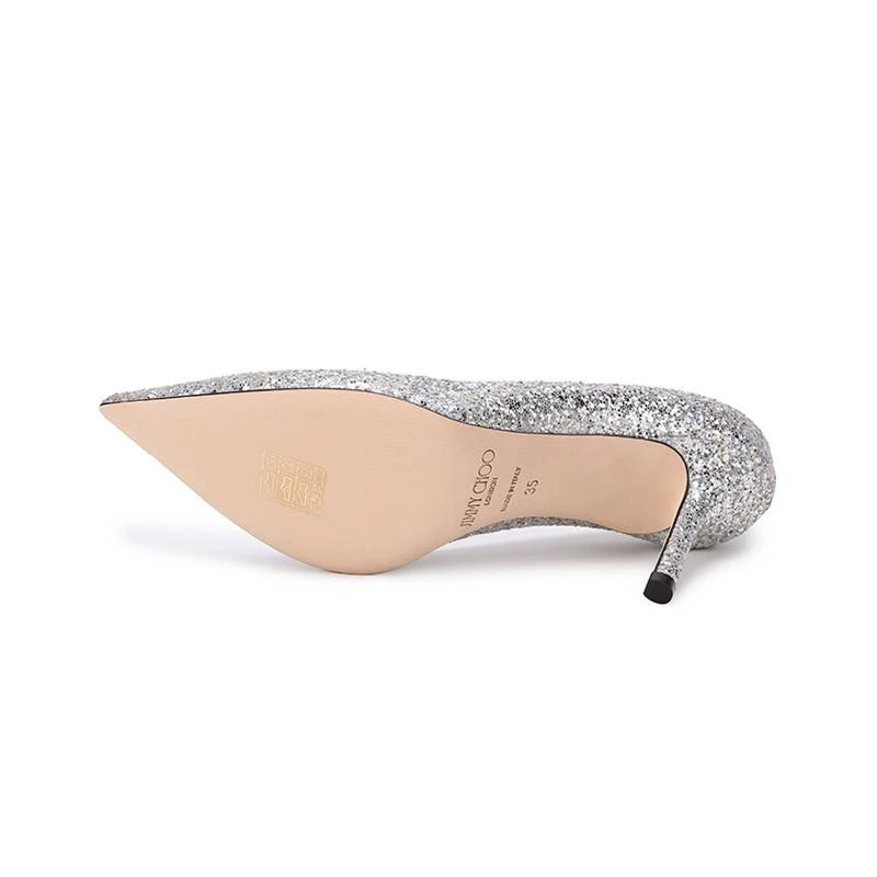 商品[国内直发] Jimmy Choo|女鞋 JIMMY CHOO 周仰杰 奢侈品女鞋 LOVE 系列女士尖头高跟鞋单鞋婚鞋 LOVE 85 LDD 214 PLATINUM 白金色,价格¥3105,第9张图片详细描述
