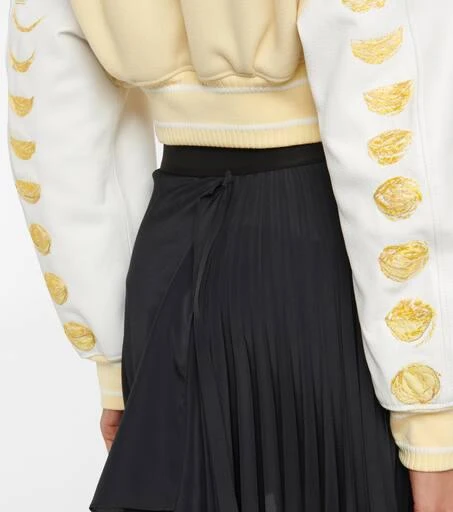商品Givenchy|不对称褶裥绉纱中长半身裙,价格¥7235,第5张图片详细描述